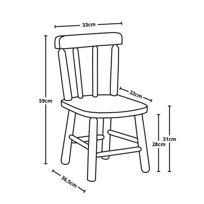 Imagem de Conjunto De Mesa Infantil 60x60 Com 4 Cadeiras Colorido I - JM Móveis