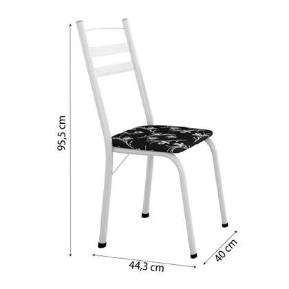 Conjunto De Mesa Itália Com 4 Cadeiras 1,20m Artefamol Branco/ Granito Imagem de Conjunto De Mesa Itália Com 4 Cadeiras 1,20m Artefamol Branco/ Granito