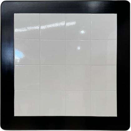 Imagem de Conjunto de Mesa Jantar Mosaico com 4 cadeiras Branco - DG Móveis