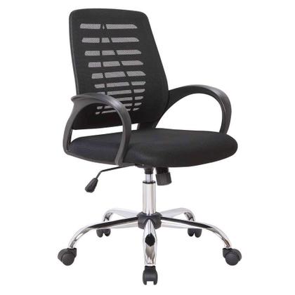Conjunto de Mesa Kuadra Nogal com Cadeira de Escritório Secretária Giratória Light Preta - Mobly Imagem de Conjunto de Mesa Kuadra Nogal com Cadeira de Escritório Secretária Giratória Light Preta