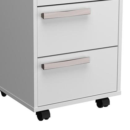 Imagem de Conjunto de Mesa para Notebook Hype com Gaveteiro Cruze 3 GV Branco