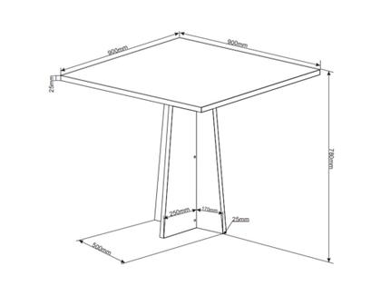 Imagem de Conjunto de Mesa para Sala Jantar Cairo Tampo Vidro com 4 Cadeiras