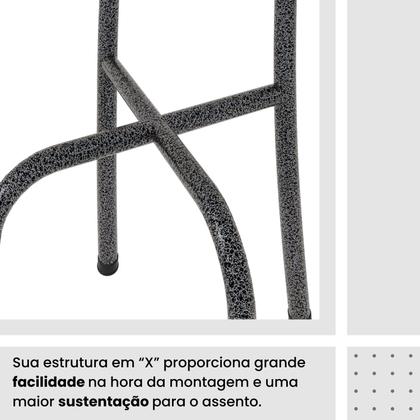 Imagem de Conjunto de Mesa Retangular a 120x75cm Tampo de Vidro 4 Cadeiras Lavínea