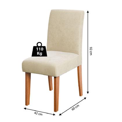 Imagem de Conjunto de Mesa Sala de Jantar Tampo com Vidro 1,36m Grécia 4 Cadeiras Trieste Dobuê