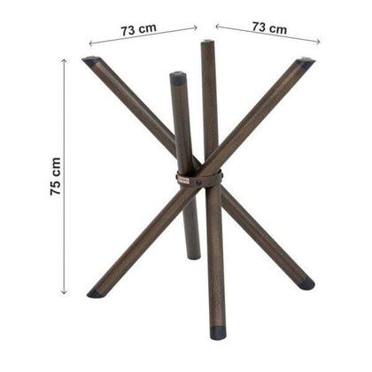 Imagem de Conjunto de Mesa Tampo em Vidro com 4 Cadeiras Karina