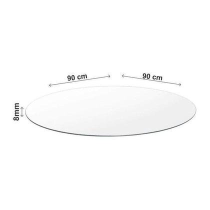 Imagem de Conjunto de Mesa Tampo em Vidro com 4 Cadeiras Karina