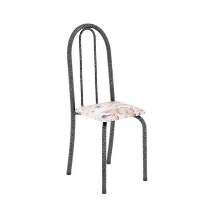 Imagem de Conjunto de Mesa Tubular 140cm X 75cm Tampo em Granito Ocre com 6 Cadeiras Iris B