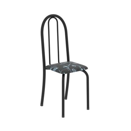 Imagem de Conjunto de Mesa Tubular 140cm X 75cm Tampo em Granito Topázio com 6 Cadeiras Iris B