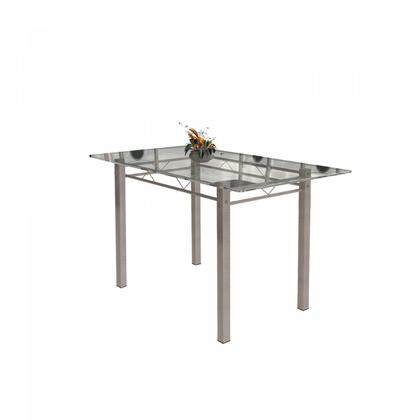 Imagem de Conjunto de Mesa Tubular 6 Cadeiras 140cm com Tampo de Vidro Melissa