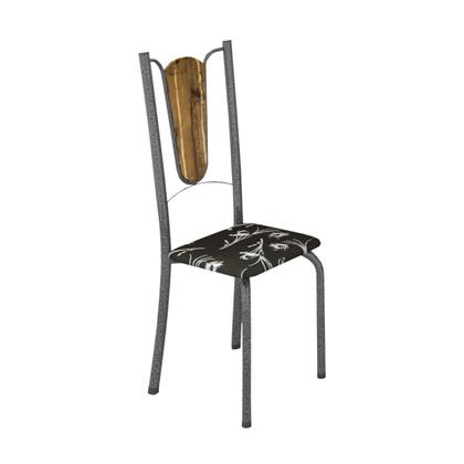 Imagem de Conjunto de Mesa Tubular 75x75cm Tampo de Vidro com 4 Cadeiras Júlia