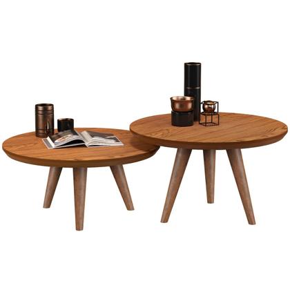 Imagem de Conjunto De Mesas De Centro Para Sala Decorativas Com Pés Palito Luma - JM3