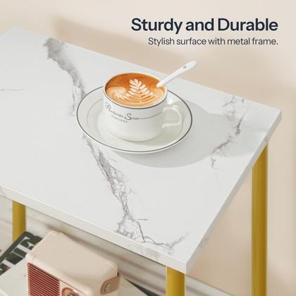 Imagem de Conjunto de mesas finais HOOBRO DM09BZP201 com prateleiras de armazenamento de 2 camadas