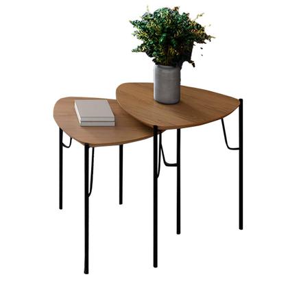 Imagem de Conjunto de Mesas Laterais para Sala 54cm 100% MDF