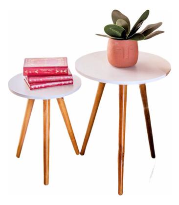 Imagem de Conjunto de Mesinhas Canto E Apoio Pe Palito Decorativa