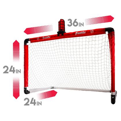 Imagem de Conjunto de metas de mini hóquei Franklin Sports NHL com meta de iluminação