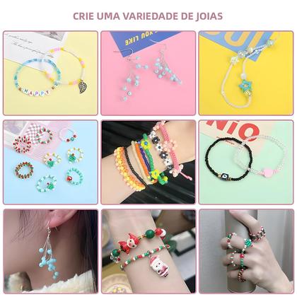 Imagem de Conjunto De Miçangas Coloridas De 3mm Com 24 Compartimentos Para DIY, Acessórios Para Pulseiras E
