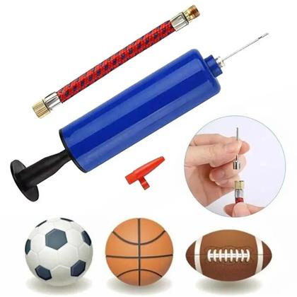 Imagem de Conjunto De Mini Bomba De Ar Portátil 10 Peças Kit Inflador Para Bolas De Futebol, Basquete, Futebol