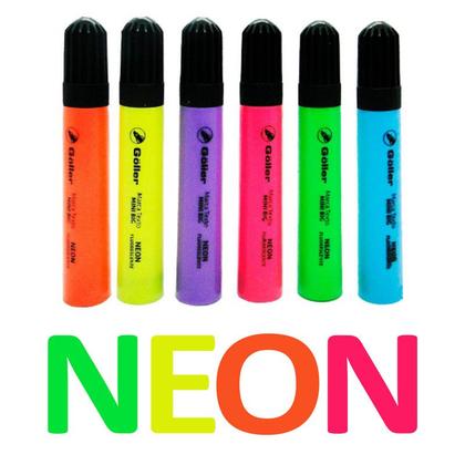 Imagem de Conjunto de Mini Marcador de Texto em Neon com 6 Cores