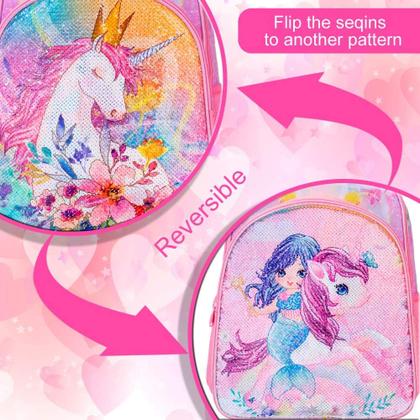 Imagem de Conjunto de mochilas WZLVO Unicorn para meninas de 16 polegadas com lancheira