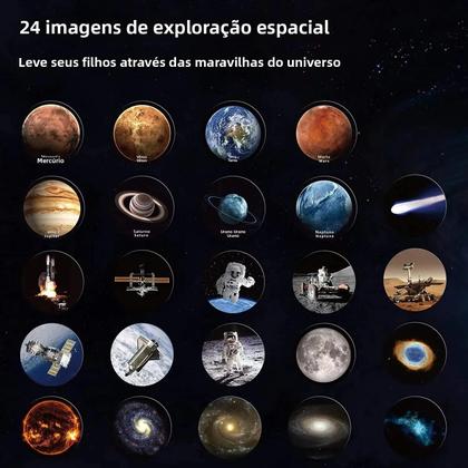 Imagem de Conjunto De Modelo Planetário Do Sistema Solar Para Crianças Com 8 Planetas, Projetor Rotativo,