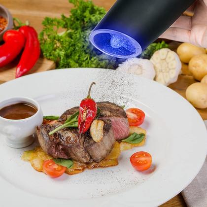 Imagem de Conjunto de moedor de sal e pimenta Alicedreamsky Electric, pacote com 2