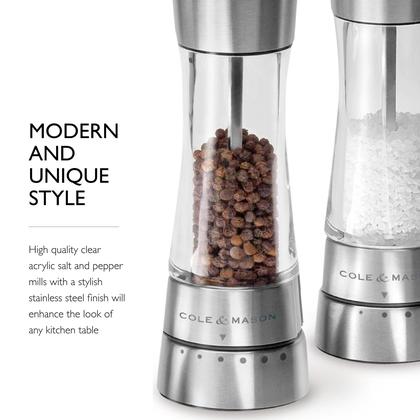 Imagem de Conjunto de moinhos Cole & Mason Derwent com sal marinho e pimenta