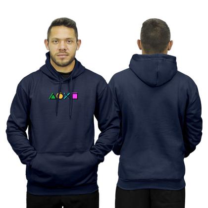 Imagem de Conjunto de Moletom Blusa de Frio Canguru Capuz Calça Jogger