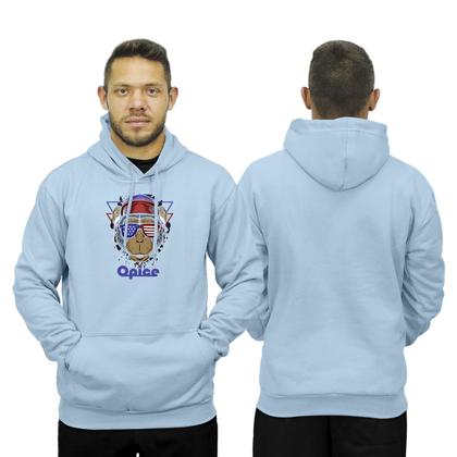 Conjunto de Moletom Blusa de Frio Canguru Capuz Calça Jogger Relaxado Imagem de Conjunto de Moletom Blusa de Frio Canguru Capuz Calça Jogger Relaxado