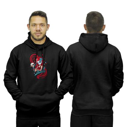 Imagem de Conjunto de Moletom Blusa de Frio Canguru Capuz Calça Jogger Relaxado