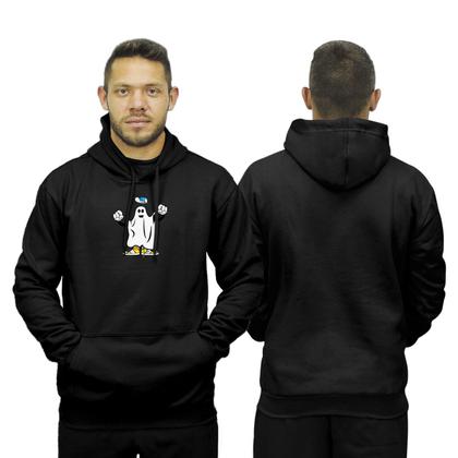 Imagem de Conjunto de Moletom Blusa de Frio Canguru Capuz Calça Jogger Relaxado