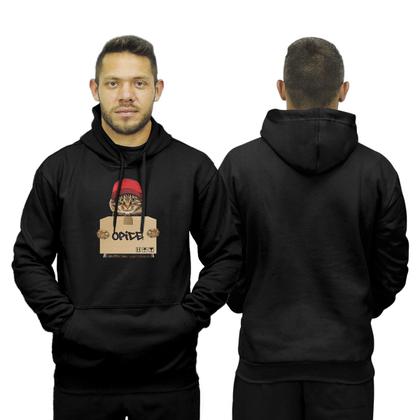 Imagem de Conjunto de Moletom Blusa de Frio Canguru Capuz Calça Jogger Relaxado