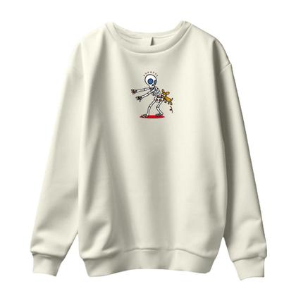 Imagem de Conjunto de Moletom Blusa Sem Capuz e Calça Jogger Estampas