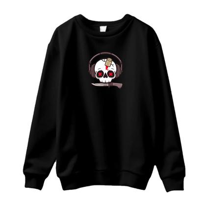 Imagem de Conjunto de Moletom Blusa Sem Capuz e Calça Jogger Estampas