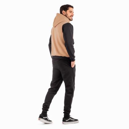 Imagem de Conjunto de Moletom Calça e Blusa de Frio Casaco Masculino e Feminino Com Capuz e Ziper