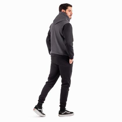 Imagem de Conjunto de Moletom Calça e Blusa de Frio Casaco Masculino e Feminino Com Capuz e Ziper