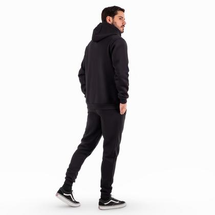 Imagem de Conjunto de Moletom Calça e Blusa de Frio Casaco Masculino e Feminino Com Capuz e Ziper