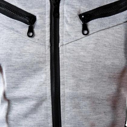 Imagem de Conjunto De Moletom Calça E Blusa Jaqueta De Frio Com Ziper