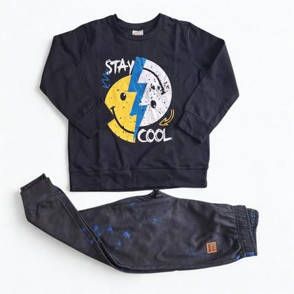 Imagem de Conjunto de Moletom Infantil Stay Cool Preto