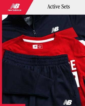 Imagem de Conjunto de moletom New Balance Boys Tricot Jogset, 3 peças, tamanho 8