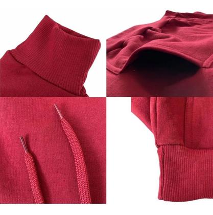 Imagem de Conjunto de Moletom Relaxado Canguru Fechado Ted Masculino