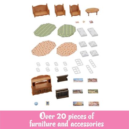 Imagem de Conjunto de Móveis Calico Critters - Sala de Estar Confortável (3+ anos)