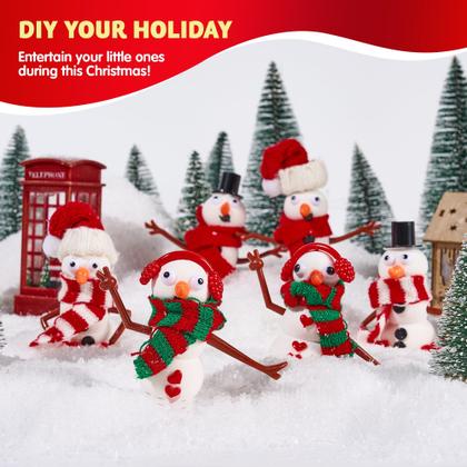Imagem de Conjunto de Natal Art Craft Kit JOYIN Snowman DIY, pacote com 6