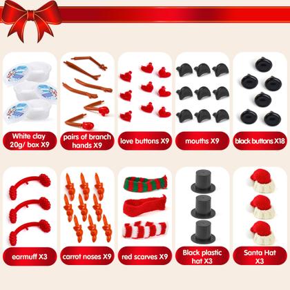 Imagem de Conjunto de Natal Art Craft Kit JOYIN Snowman DIY, pacote com 6