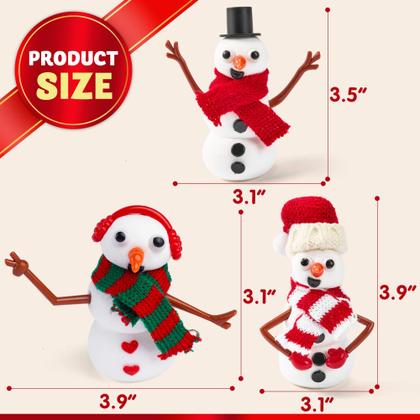 Imagem de Conjunto de Natal Art Craft Kit JOYIN Snowman DIY, pacote com 6