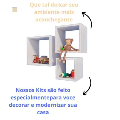 Imagem de Conjunto De Nichos P/ Salão De Beleza, Manicure Kit C/3 Peça