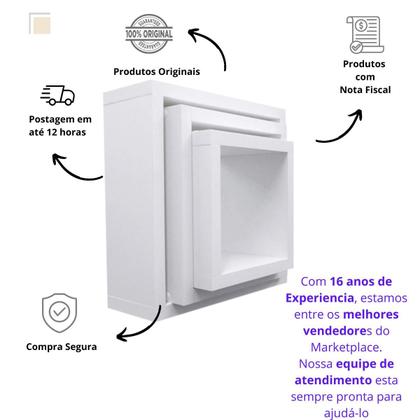 Imagem de Conjunto De Nichos P/ Salão De Beleza, Manicure Kit C/3 Peça