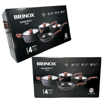 Imagem de Conjunto de Panelas 4 Peças Ceramic Life Sirius - Brinox 