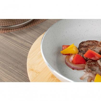 Imagem de Conjunto De Panelas 5 Peças Antiaderente Ceramic Life Com Fundo De Indução Vanilla Brinox Vanilla