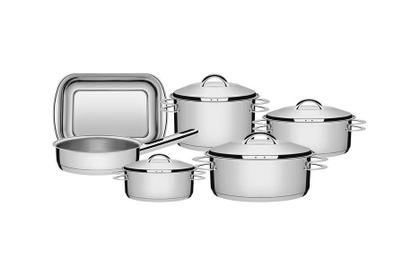 Imagem de Conjunto de Panelas Aço Inox 6 Peças Solar Tramontina