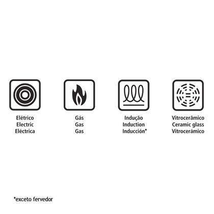 Imagem de Conjunto de Panelas Aço Inox Indução 3 Peças Allegra Tramontina